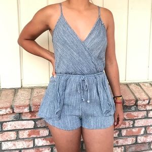 Denim romper